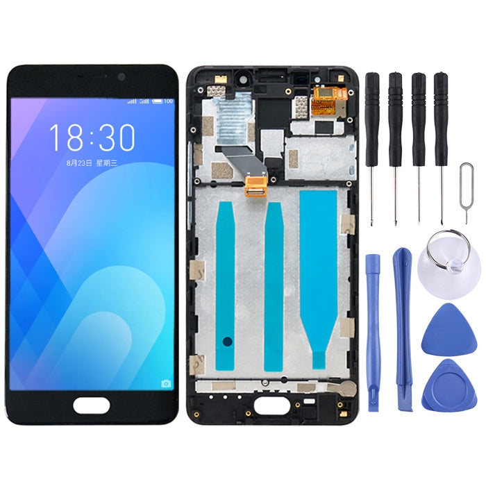 TFT LCD Screen for Meizu M6 Note Digitizer Full Assembly with Frame(Black) - free shipping - PMC TechLife - Order now!