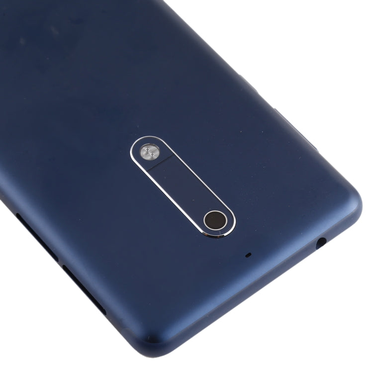 Battery Back Cover with Camera Lens & Side Keys for Nokia 5(Blue) - Back Cover by PMC TechLife | Online Shopping South Africa | PMC TechLife