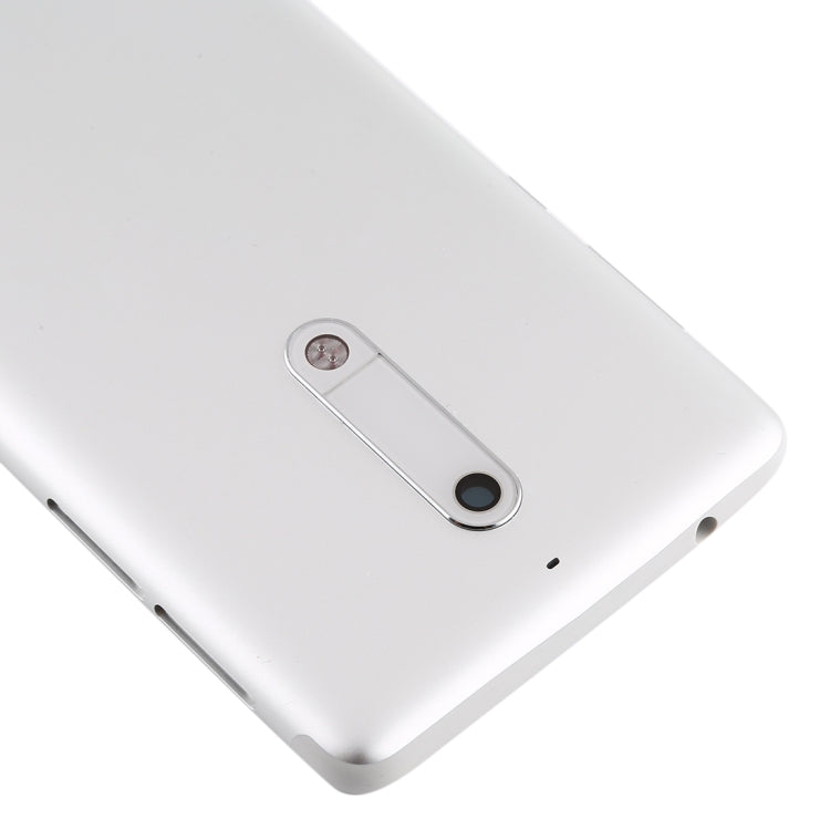 Battery Back Cover with Camera Lens & Side Keys for Nokia 5(White) - Back Cover by PMC TechLife | Online Shopping South Africa | PMC TechLife