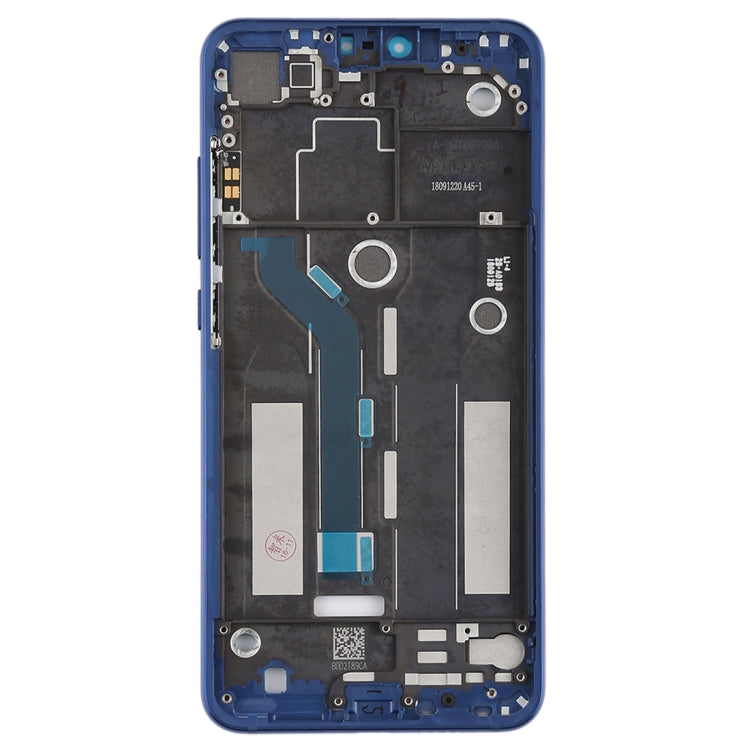 Middle Frame Bezel with Side Keys for Xiaomi Mi 8 Lite (Blue) - Frame Bezel Plate by PMC Jewellery | Online Shopping South Africa | PMC Jewellery