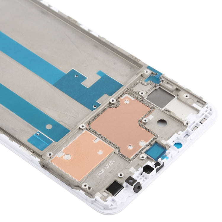 Middle Frame Bezel for Xiaomi Mi Max 3 (White) - Frame Bezel Plate by PMC TechLife | Online Shopping South Africa | PMC TechLife