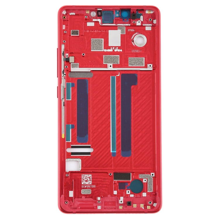 Middle Frame Bezel with Side Keys for Xiaomi Mi 8 SE (Red) - Frame Bezel Plate by PMC TechLife | Online Shopping South Africa | PMC TechLife