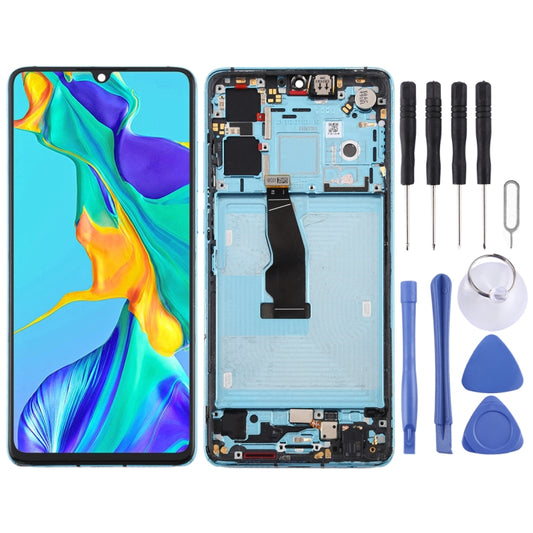 Original OLED LCD Screen for Huawei P30 Digitizer Full Assembly with Frame(Twilight) - LCD Screen by PMC Jewellery | Online Shopping South Africa | PMC Jewellery