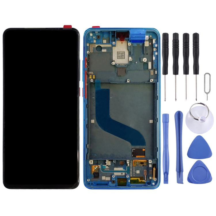 OLED LCD Screen for Xiaomi Redmi K20 / Redmi K20 Pro / 9T Pro Digitizer Full Assembly with Frame(Blue) - free shipping - PMC TechLife - Order now!
