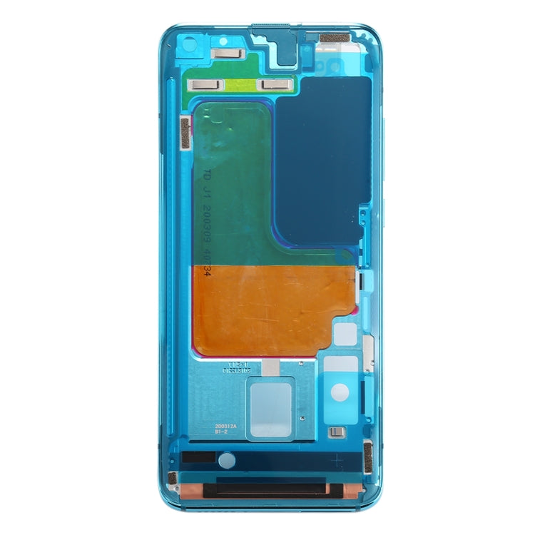 Front Housing LCD Frame Bezel Plate for Xiaomi Mi 10 5G / Mi 10 Pro 5G(Blue) - Frame Bezel Plate by PMC Jewellery | Online Shopping South Africa | PMC Jewellery