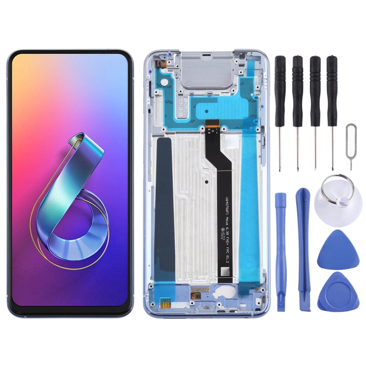 OEM LCD Screen for Asus Zenfone 6 ZS630KL I01WD Digitizer Full Assembly with Frame���Silver) - free shipping - PMC TechLife - Order now!