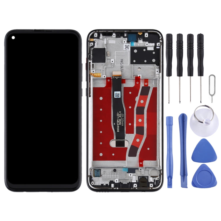 OEM LCD Screen for Huawei Nova 5i Digitizer Full Assembly with Frame(Black) - LCD Screen by PMC Jewellery | Online Shopping South Africa | PMC Jewellery