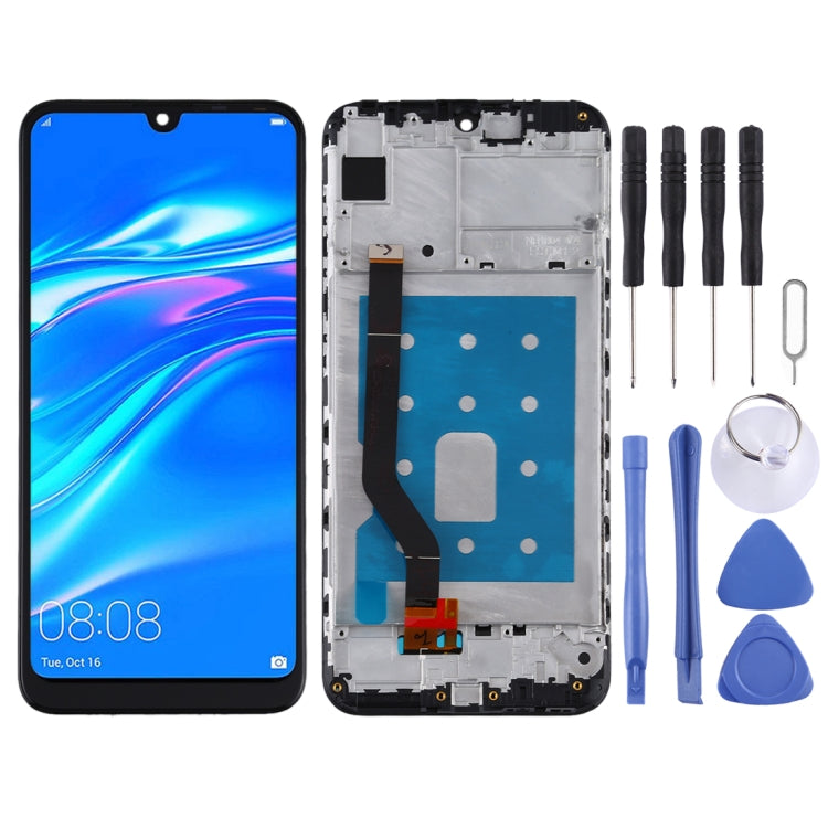 OEM LCD Screen for Huawei Y7 Pro (2019) Digitizer Full Assembly with Frame(Black) - free shipping - PMC TechLife - Order now!