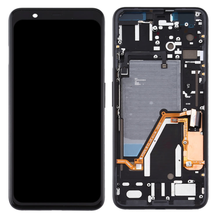 LCD Screen and Digitizer Full Assembly with Frame for Google Pixel 4XL (Black) - free shipping - PMC TechLife - Order now!