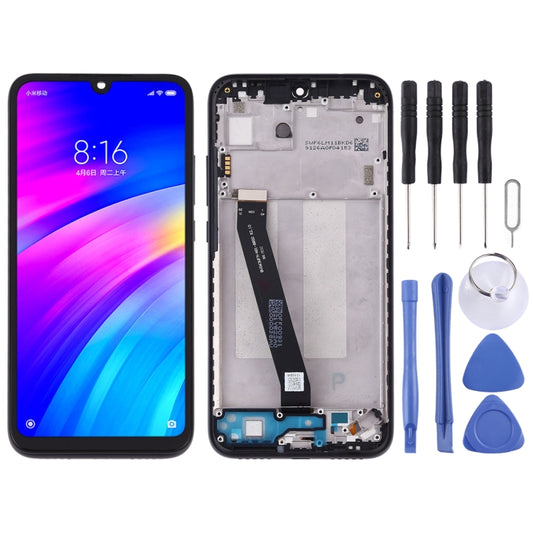 TFT LCD Screen for Xiaomi Redmi 7 Digitizer Full Assembly with Frame(Black) - LCD Screen by PMC Jewellery | Online Shopping South Africa | PMC Jewellery