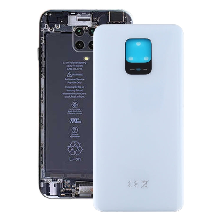 Original Battery Back Cover for Xiaomi Redmi Note 9S / Redmi Note 9 Pro(India) / Redmi Note 9 Pro Max / Note 10 Lite(White) - free shipping - PMC TechLife - Order now!