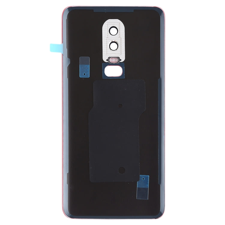 For OnePlus 6 Smooth Surface Battery Back Cover (Red) - Back Cover by PMC TechLife | Online Shopping South Africa | PMC TechLife