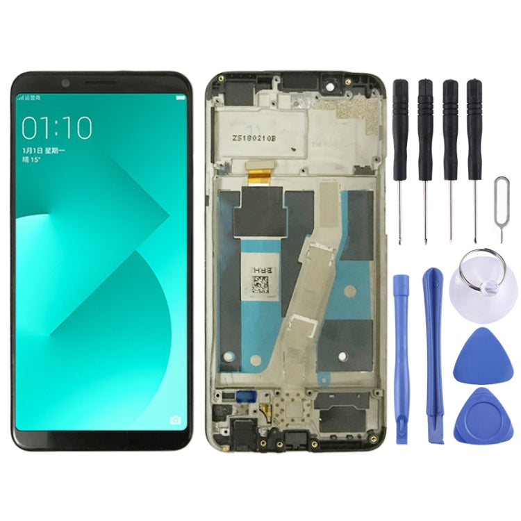 TFT LCD Screen for OPPO A83 Digitizer Full Assembly with Frame (Black) - free shipping - PMC TechLife - Order now!