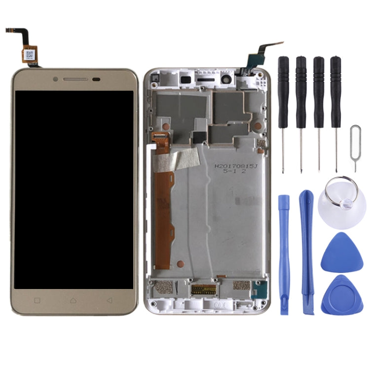 OEM LCD Screen for Lenovo Vibe K5 A6020A40 Digitizer Full Assembly with Frame (Gold) - free shipping - PMC TechLife - Order now!
