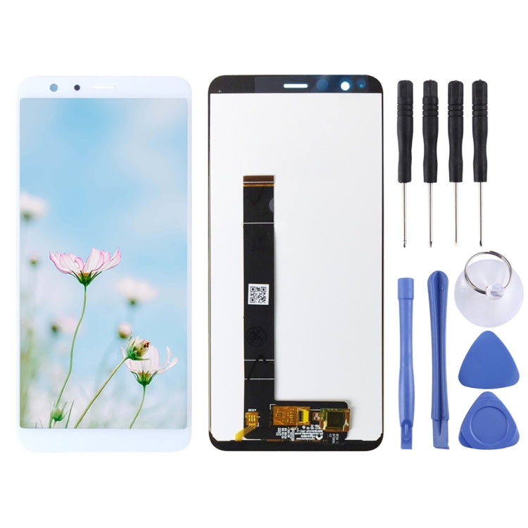 OEM LCD Screen for Asus Zenfone Max Plus (M1) X018DC X018D ZB570TL with Digitizer Full Assembly (White) - free shipping - PMC TechLife - Order now!