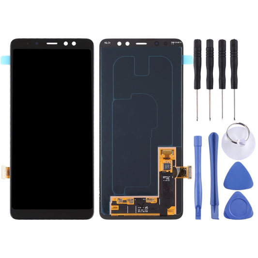 Original Super AMOLED LCD Screen for Galaxy A8+ (2018) / A730 with Digitizer Full Assembly (Black) - LCD Screen by PMC Jewellery | Online Shopping South Africa | PMC Jewellery