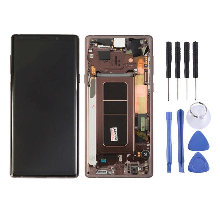 LCD Screen and Digitizer Full Assembly with Frame for Galaxy Note9 / N960A / N960F / N960V / N960T / N960U(Mocha Gold) - LCD Screen by PMC Jewellery | Online Shopping South Africa | PMC Jewellery