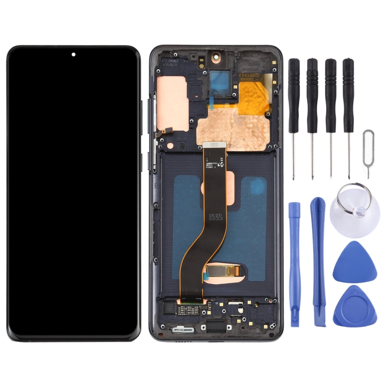 Original Dynamic AMOLED LCD Screen for Galaxy S20+ 4G Digitizer Full Assembly with Frame (Black) - LCD Screen by PMC Jewellery | Online Shopping South Africa | PMC Jewellery
