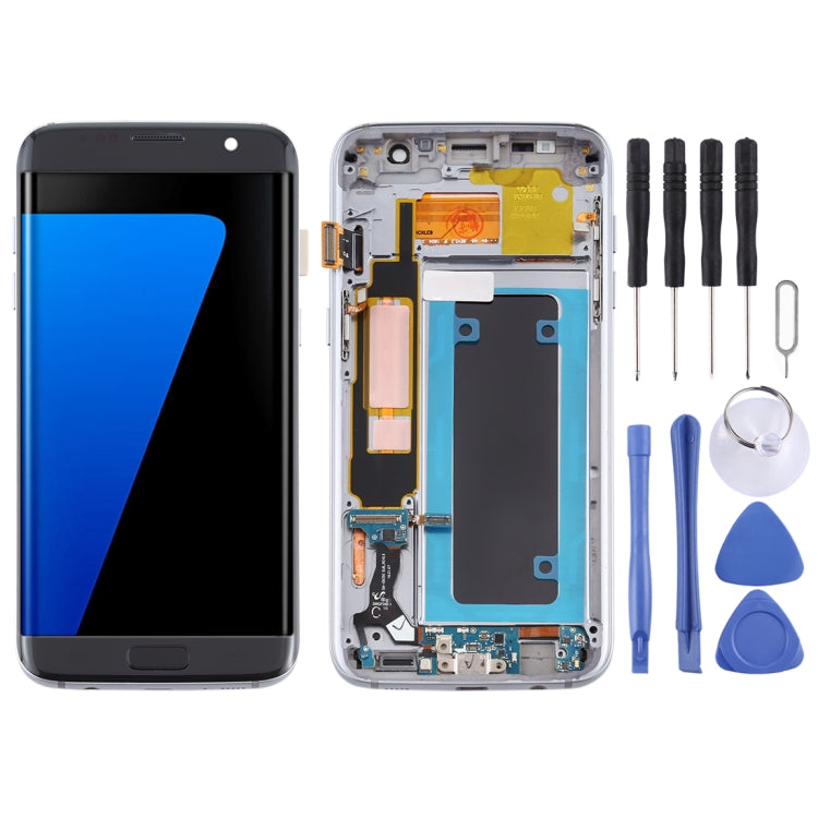 OLED LCD Screen for Samsung Galaxy S7 Edge / SM-G935F Digitizer Full Assembly with Frame (Black) - LCD Screen by PMC Jewellery | Online Shopping South Africa | PMC Jewellery