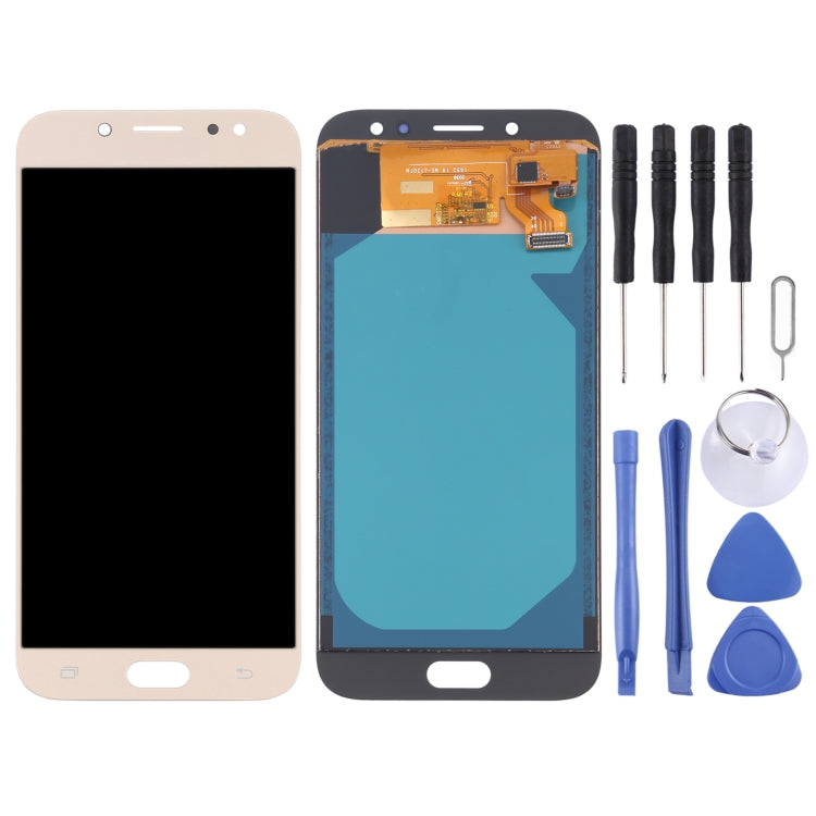 TFT LCD Screen for Galaxy J7 (2017) / J7 Pro /  J730F/DS, J730FM/DS,AT&T with Digitizer Full Assembly (Gold) - LCD Screen by PMC Jewellery | Online Shopping South Africa | PMC Jewellery