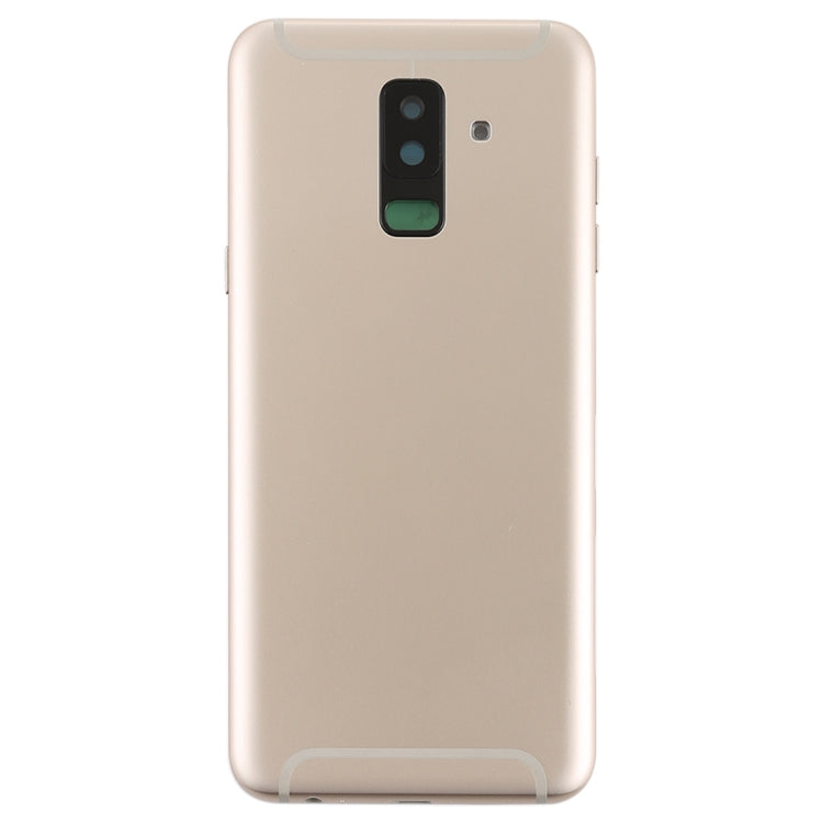 For Galaxy A6+ (2018) / A605 Back Cover with Side Keys & Camera Lens (Gold) - Back Cover by PMC Jewellery | Online Shopping South Africa | PMC Jewellery