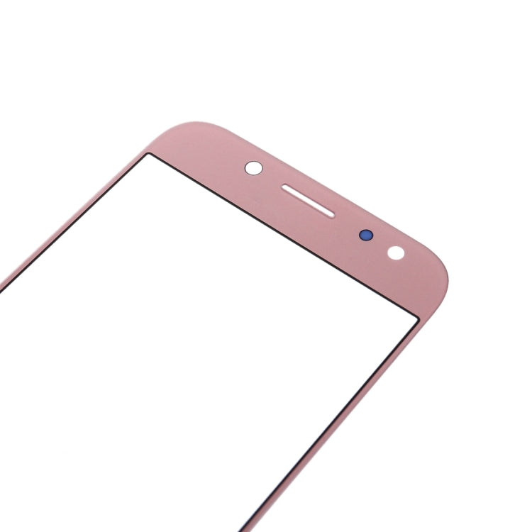 For Samsung Galaxy J3 (2017) / J330 10pcs Front Screen Outer Glass Lens (Rose Gold) - Outer Glass Lens by PMC Jewellery | Online Shopping South Africa | PMC Jewellery