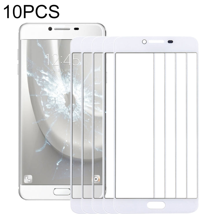 For Samsung Galaxy C5 10pcs Front Screen Outer Glass Lens (White) - free shipping - PMC TechLife - Order now!