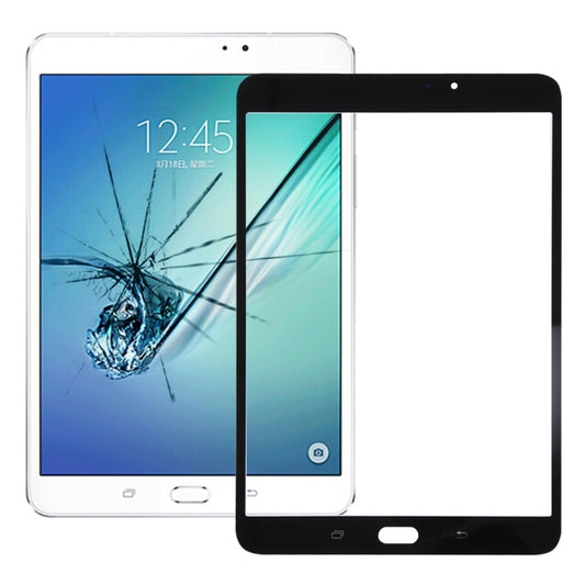 For Samsung Galaxy Tab S2 8.0 / T713 Front Screen Outer Glass Lens with OCA Optically Clear Adhesive (Black) - Outer Glass Lens by PMC Jewellery | Online Shopping South Africa | PMC Jewellery