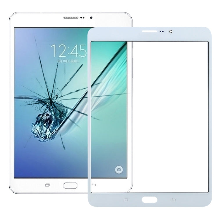 For Samsung Galaxy Tab S2 8.0 LTE / T719 Front Screen Outer Glass Lens with OCA Optically Clear Adhesive (White) - Outer Glass Lens by PMC Jewellery | Online Shopping South Africa | PMC Jewellery