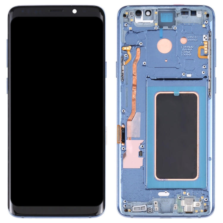 Super AMOLED LCD Screen for Galaxy S9+ / G965F / G965F / DS / G965U / G965W / G9650 Digitizer Full Assembly with Frame (Blue) - LCD Screen by PMC Jewellery | Online Shopping South Africa | PMC Jewellery