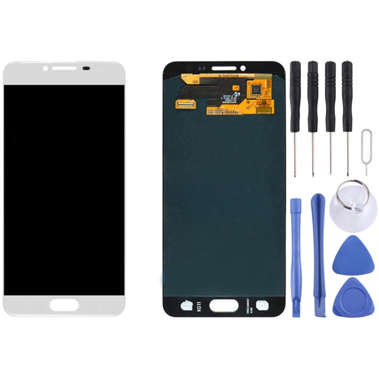 Original LCD Display + Touch Panel for Galaxy C5 / C5000(White) - free shipping - PMC TechLife - Order now!
