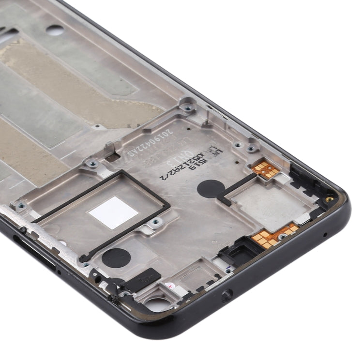 Front Housing LCD Frame Bezel Plate for Motorola Moto One Vision(Black) - Frame Bezel Plate by PMC TechLife | Online Shopping South Africa | PMC TechLife