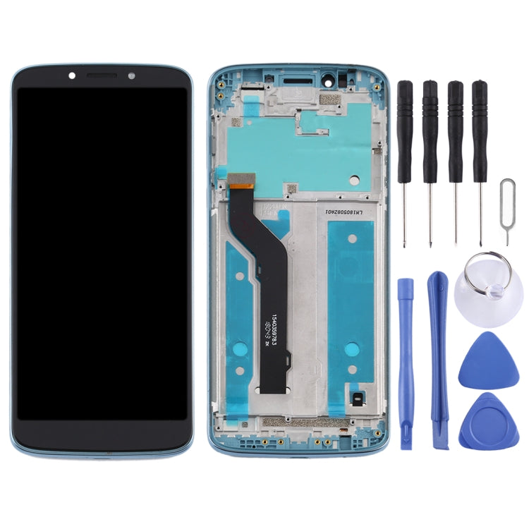 TFT LCD Screen for Motorola Moto E5 Plus Digitizer Full Assembly with Frame(Blue) - LCD Screen by PMC Jewellery | Online Shopping South Africa | PMC Jewellery