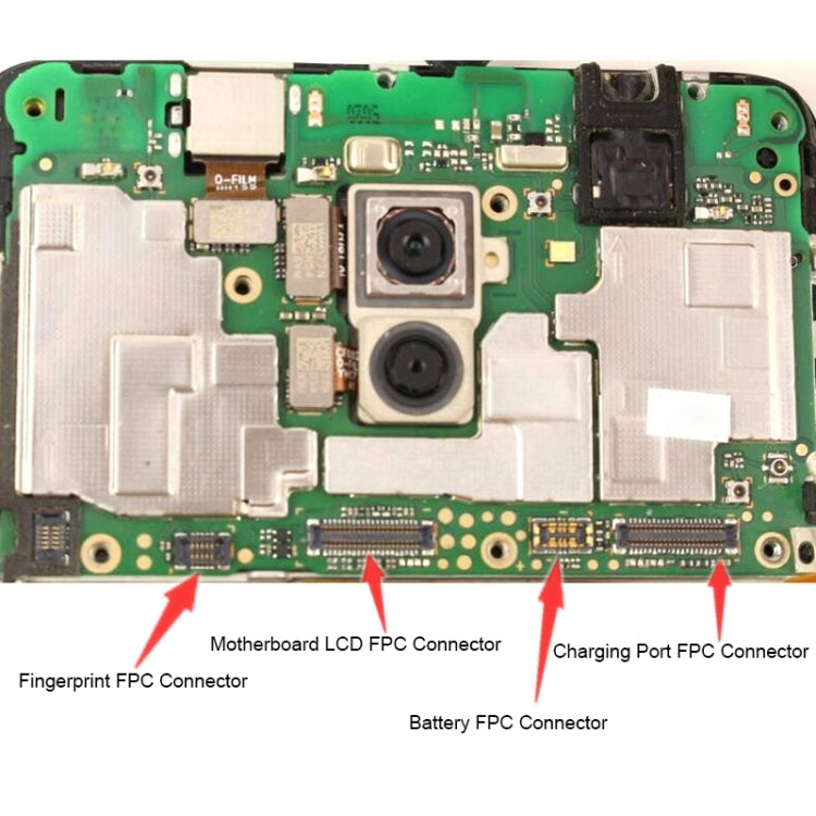For Huawei Mate 10 Lite 10PCS Motherboard LCD Display FPC Connector - FPC Connector by PMC TechLife | Online Shopping South Africa | PMC TechLife