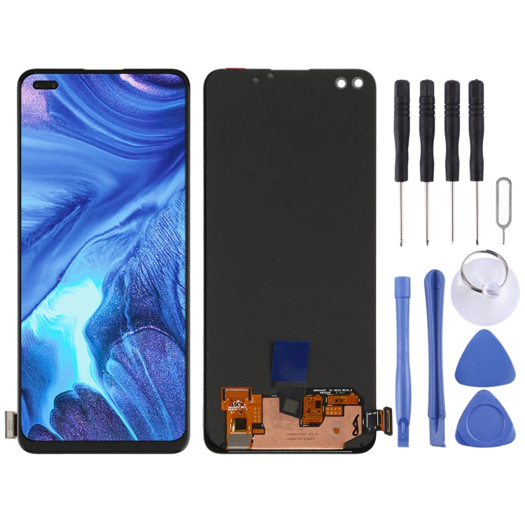 Original AMOLED Material LCD Screen and Digitizer Full Assembly for OPPO Reno4 4G - free shipping - PMC TechLife - Order now!