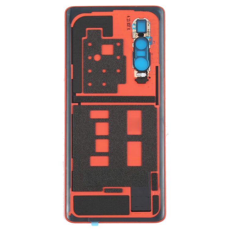 For OPPO Find X2 Pro CPH2025 PDEM30 Original Leather Material Battery Back Cover (Orange) - Back Cover by PMC TechLife | Online Shopping South Africa | PMC TechLife