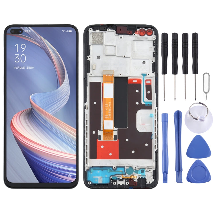 TFT LCD Screen for OPPO A92s/Reno4 Z PDKM00 Digitizer Full Assembly With Frame - free shipping - PMC TechLife - Order now!