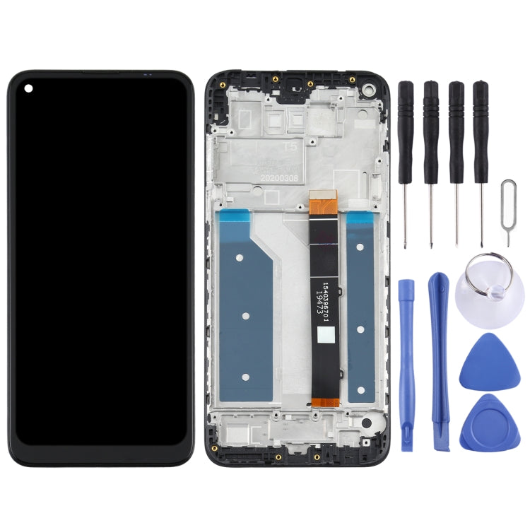 TFT LCD Screen for LG Q61 Digitizer Full Assembly with Frame(Black) - free shipping - PMC TechLife - Order now!