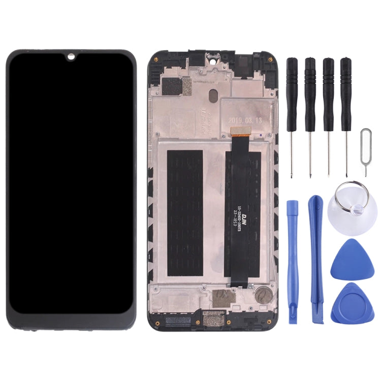 OEM LCD Screen for ZTE Blade V10  Digitizer Full Assembly with Frame���Black) - free shipping - PMC TechLife - Order now!