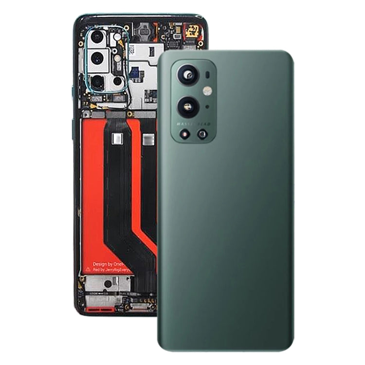 For OnePlus 9 Pro Battery Back Cover With Camera Lens (Green) - Back Cover by PMC TechLife | Online Shopping South Africa | PMC TechLife