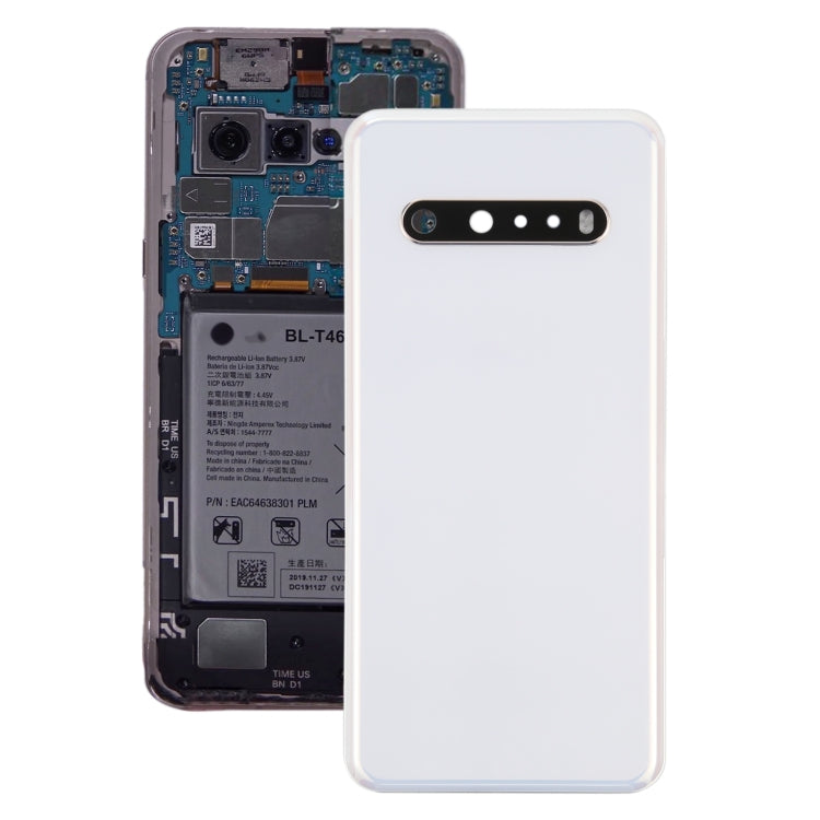 Original Back Battery Cover for LG V60 ThinQ 5G LM-V600(White) - For LG by PMC Jewellery | Online Shopping South Africa | PMC Jewellery