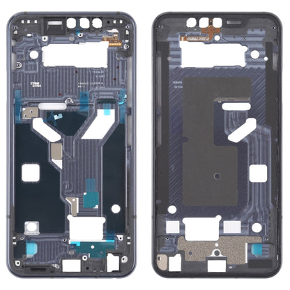 Front Housing LCD Frame Bezel Plate for LG G8s ThinQ LMG810 LM-G810 LMG810EAW (Black) - For LG by PMC Jewellery | Online Shopping South Africa | PMC Jewellery