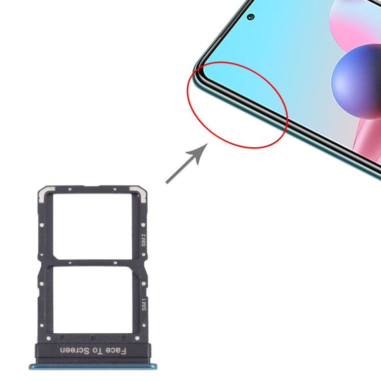 SIM Card Tray + SIM Card Tray for Xiaomi Redmi Note 10 Pro 5G / Poco X3 GT(Green) - free shipping - PMC TechLife - Order now!