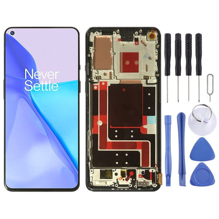 For OnePlus 9 LE2113 LE2111 LE2110 Digitizer Full Assembly With Frame Original LCD Screen (Blue) - LCD Screen by PMC Jewellery | Online Shopping South Africa | PMC Jewellery