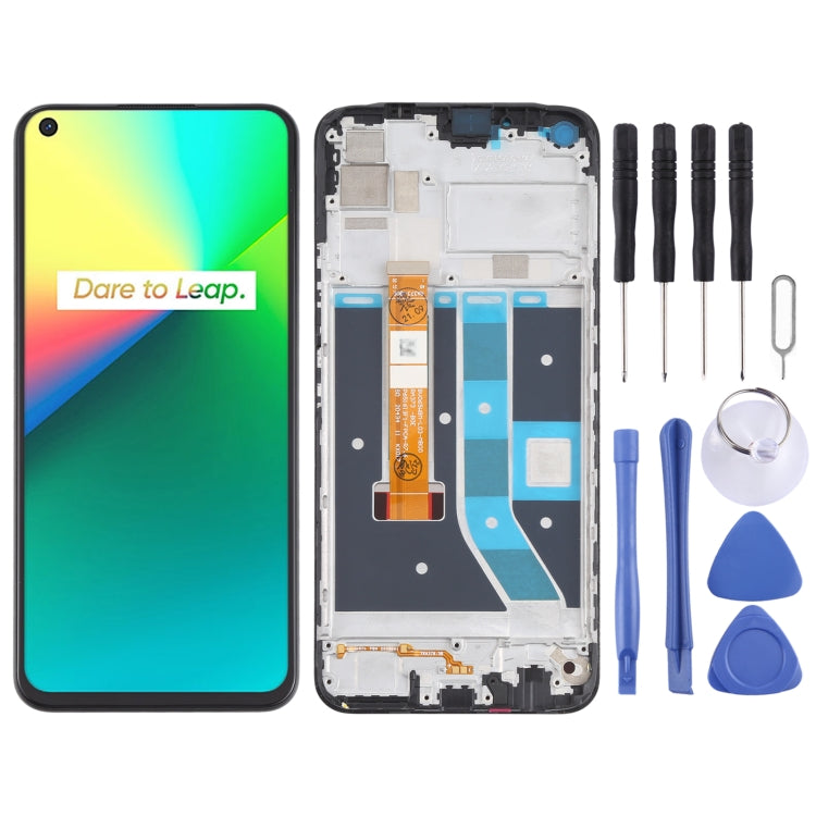 LCD Screen and Digitizer Full Assembly With Frame for OPPO Realme 7i / Realme C17 RMX2101 RMX2103 - free shipping - PMC TechLife - Order now!