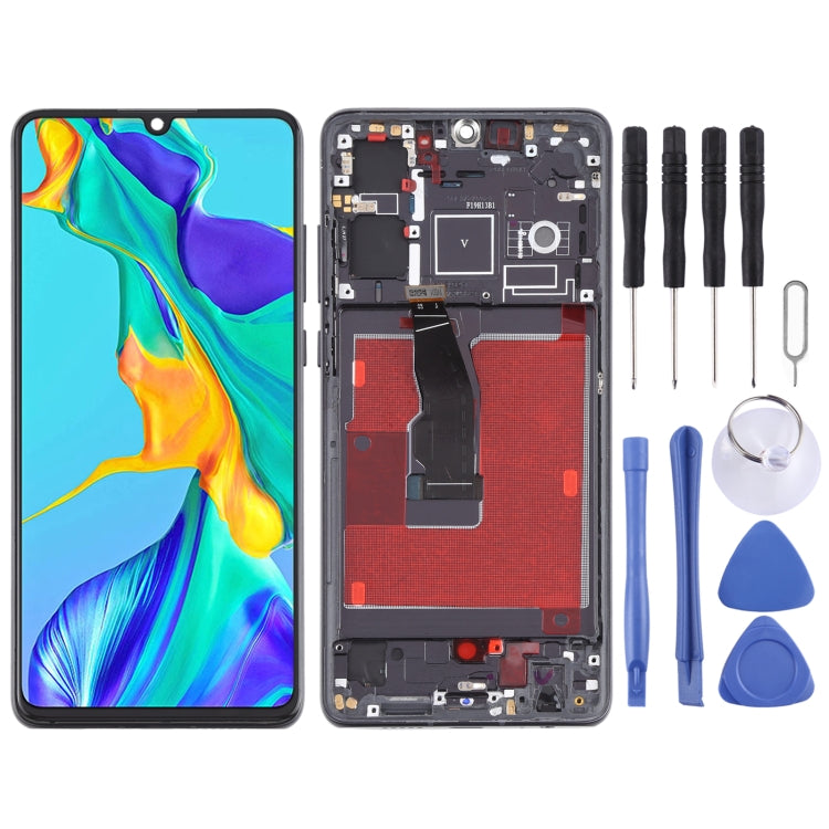 Original OLED LCD Screen for Huawei P30 Digitizer Full Assembly With Frame(Black) - free shipping - PMC TechLife - Order now!