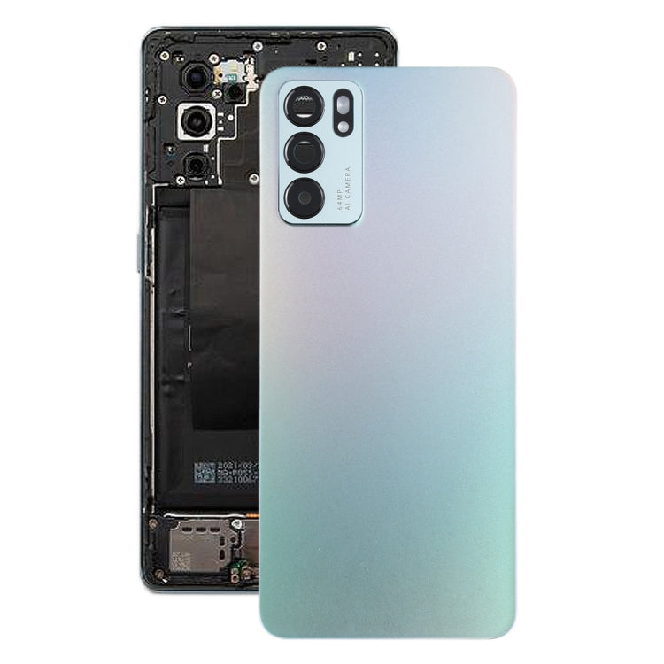 For OPPO Reno6 5G PEQM00, CPH2251 Original Battery Back Cover (Twilight) - Back Cover by PMC TechLife | Online Shopping South Africa | PMC TechLife