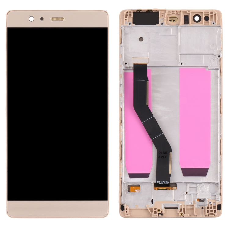 OLED LCD Screen for Huawei P9 Plus Digitizer Full Assembly with Frame(Gold) - free shipping - PMC TechLife - Order now!