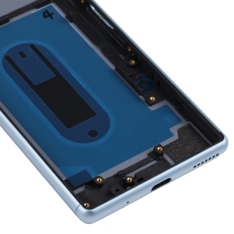 For Sony Xperia 8 Battery Back Cover with Middle Frame & Camera Lens Cover(Green) - Back Cover by PMC TechLife | Online Shopping South Africa | PMC TechLife