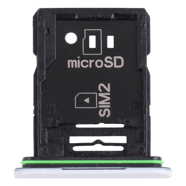 Original SIM Card Tray + SIM Card Tray / Micro SD Card Tray for Sony Xperia 10 III(White) - free shipping - PMC TechLife - Order now!